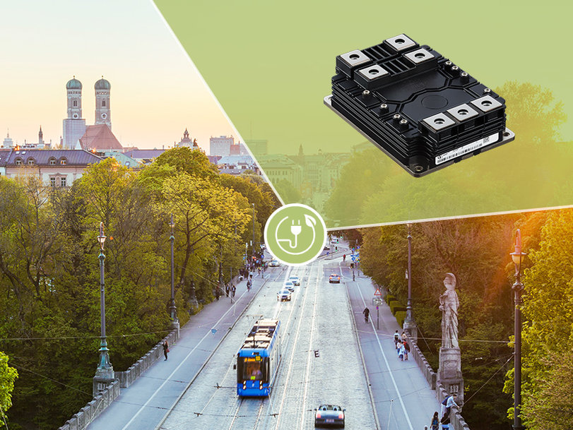 Green mobility: Infineon’s CoolSiC™ power module reduces energy consumption of streetcars by ten percent